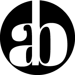 Logo with letter a and b