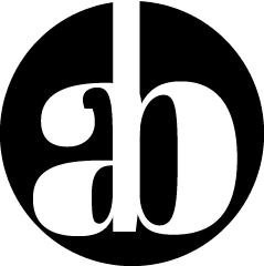 Logo with letter a and b